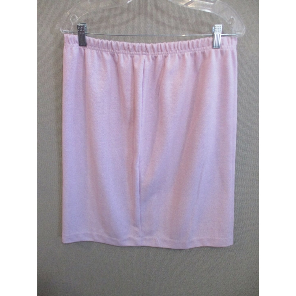 Weekenders Skirt Size XL Pink Knit Herringbone Elastic Waist Great for Travel